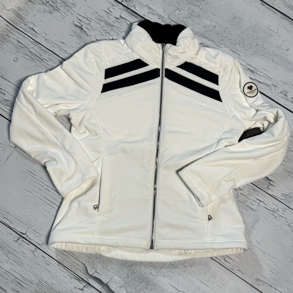 Women's Obermeyer Ariadne fleece  White and Black Jacket‎